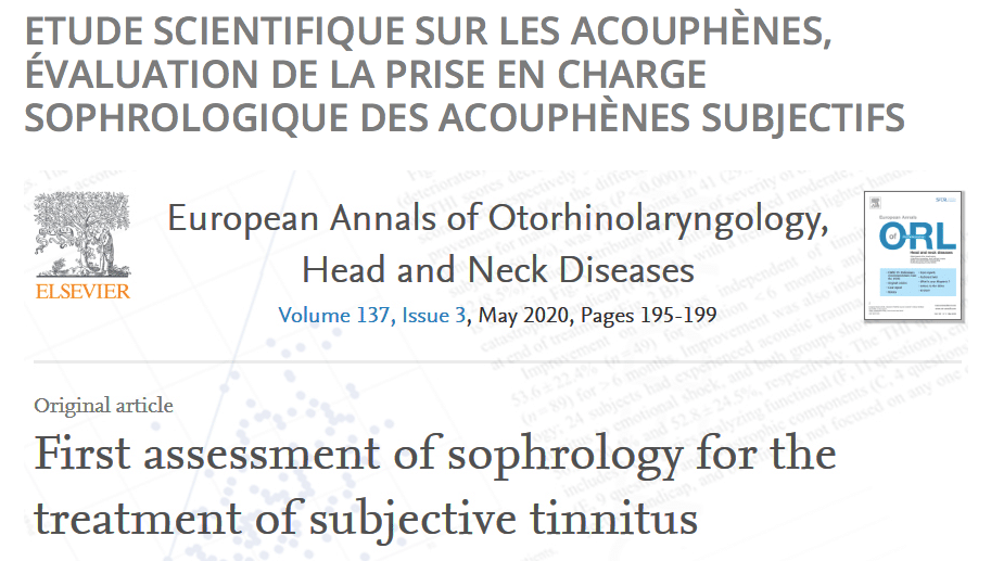 Récapitulatif de l'étude scientifique sur la prise en charge des acouphènes subjectifs-Marie Duval sophrologue