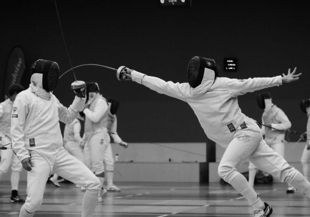 Combat d'escrime